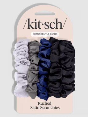 Kitsch Satin Petite Scrunchies Set NWT